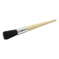 Weiler 4 11/16" Oval Sash Brush, Bristle, 2" Trim Len, Plain Foam Handle 40019